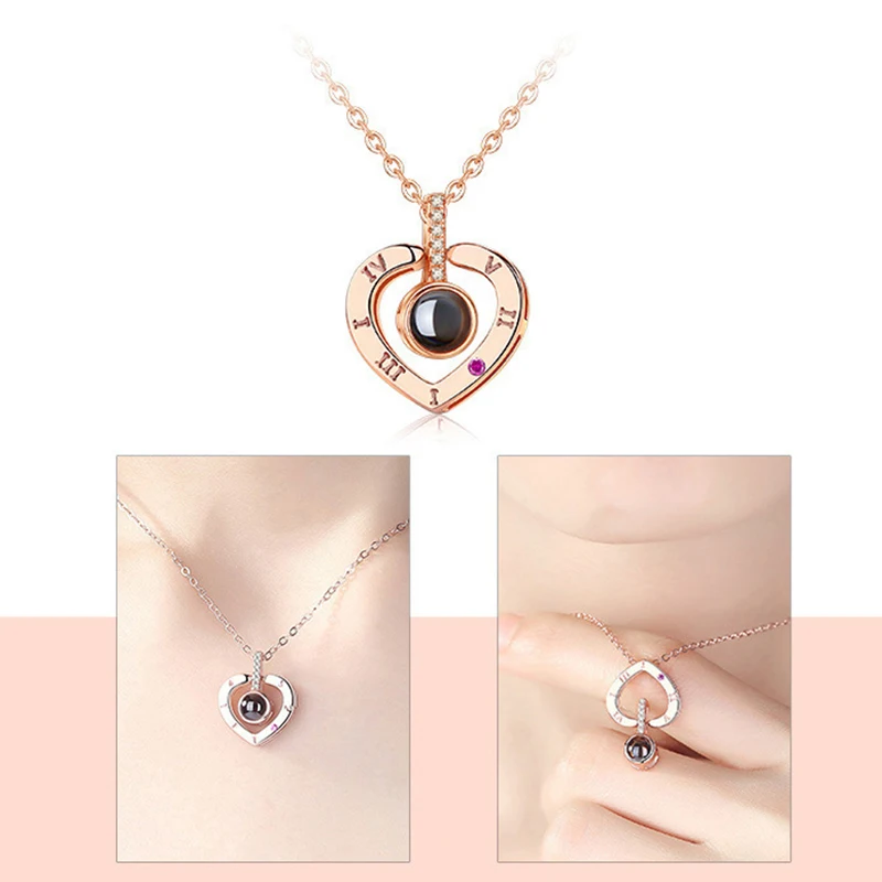 Rose-Gold-100-Languages-I-Love-You-Projection-Pendant-Necklace-for-women-Jewelry-Love-Memory-Wedding