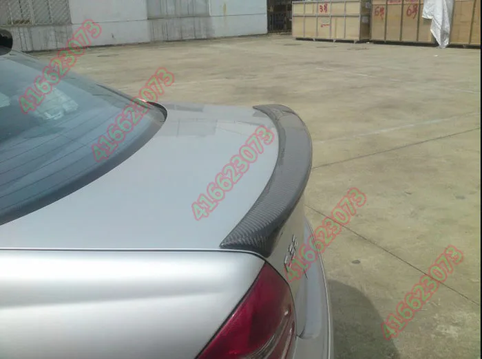 Подходит для Mercedes-Benz C W203 C180 200 220 240 270 углеродного волокна задний спойлер заднее крыло