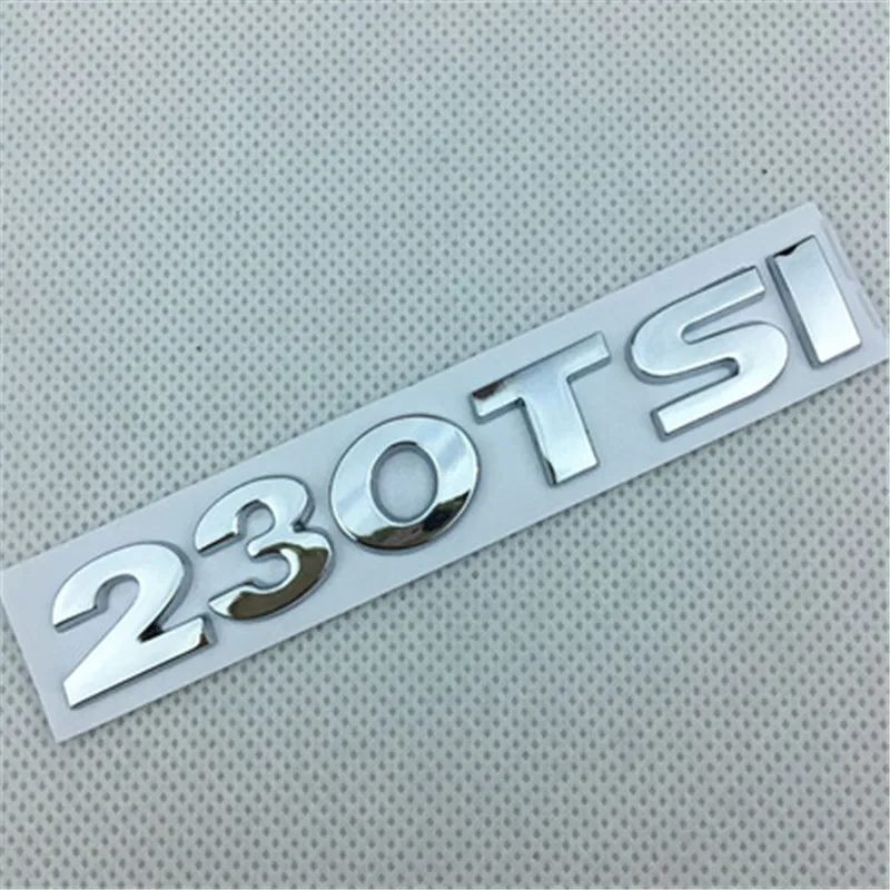 Автомобиль Стайлинг 20 шт 11,6*1,7 см Металл Серебро 230 280 330 380 TSI эмблема значок задний багажник логотип тела наклейки, автоаксессуары