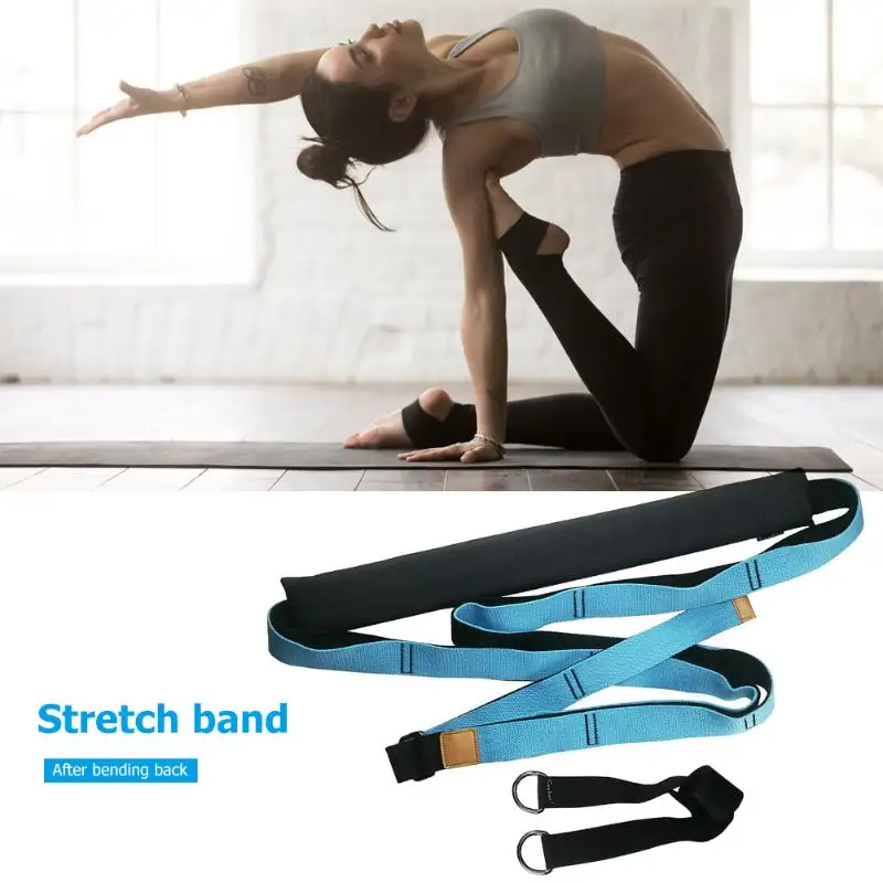 Регулируемый Гибкий Многофункциональный тренировочный ремень для йоги и балета, увеличивающий прочность ног, фитнес-браслет для ног, растяжки, упражнения