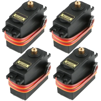 

4Pcs MG995 Analog Servo Gear Servo 20KG High Speed Torque Digital Servo Motor for Smart Car Robot Boat RC Helicopter