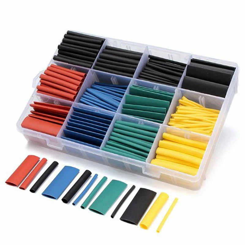 

530* Heat Shrink Butt Tubing Insulation Tube 2:1 Wire Cable Sleeve Supplies Kit