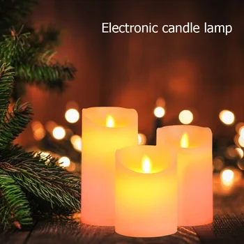 

Home Office Lighting Accessaries 3x Remote Control Battery Powered RGB+Warm White LED Candles Home Wedding Decor