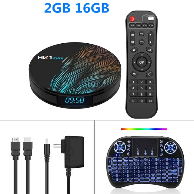 HK1 MAX Smart TV Box Android 9.0 2.4G/5G Wifi RK3318 Quad