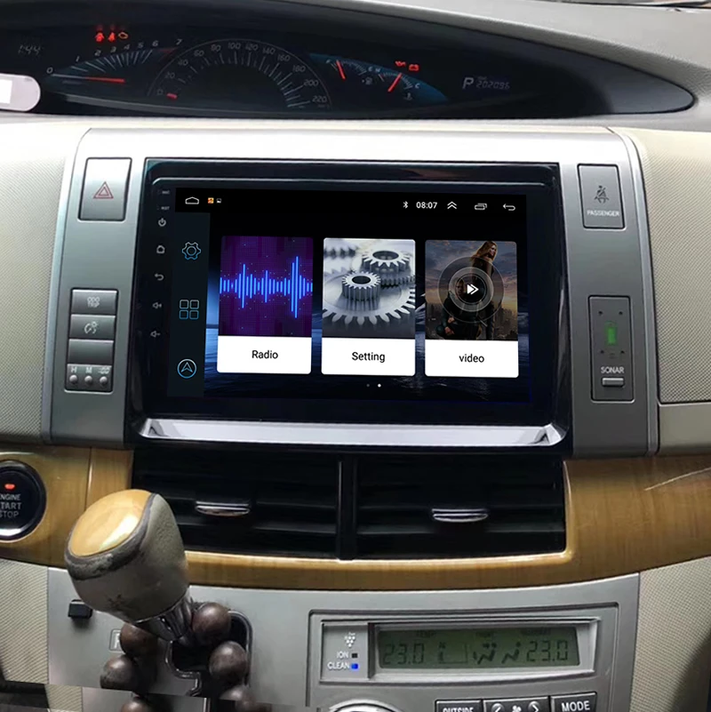 LEEWA " Большой HD экран Android 8,1 четырехъядерный автомобильный медиаплеер с gps Navi Радио Для Toyota Previa/Estima/Tarago 2010