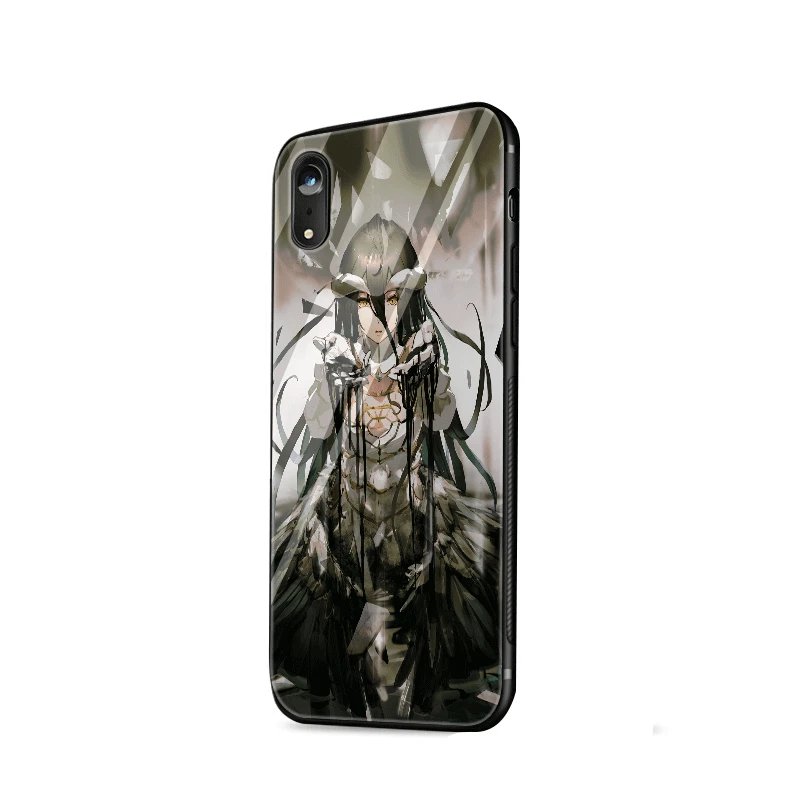 Стеклянный чехол для телефона из ТПУ стекла для Apple iPhone 5 5S SE 6 6S 7 8 Plus XR X XS Max albedo Overlord - Цвет: G7