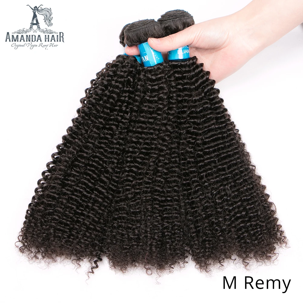 Аманда м Реми перуанские вьющиеся волосы 3 пучка с кружевной застежкой натуральный цвет 100% человеческие волосы с плетением пучков