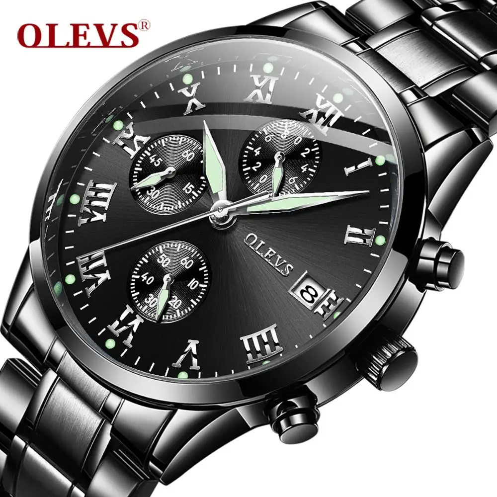 OLEVS relogios masculino мужские часы топ-бренд класса люкс из нержавеющей стали montre hommes 2017