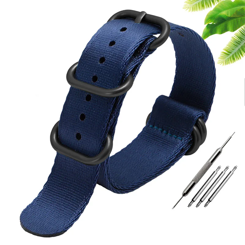 A4black clasp Натовский нейлоновый ремешок для часов для OMG консервированный 007 браслет разноцветный мягкий шелковистый браслет 20 мм 22 мм мужской ремень - Цвет ремешка: A4black clasp