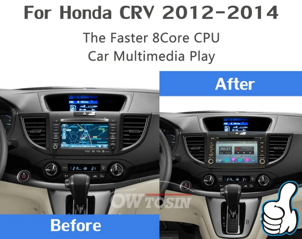 Perfect 5 USB Port PX6/Octa Core Android 9.0 Car DVD Player For Honda CRV CR-V 2012 2013 2014 Car Radio DAP Android Auto Multimedia 6