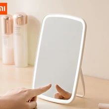Xiaomi Mijia светодиодный зеркало для макияжа с сенсорным управлением светодиодный светильник с естественным освещением регулируемый угол яркости светильник с длинной батареей li