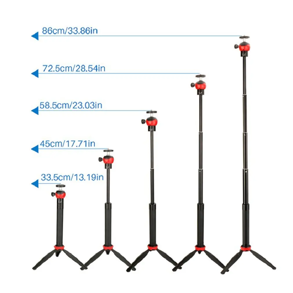 Ulanzi Phone Extension Pole Rod Scalable Extension Stick Adjustable Height Handheld Monopod Multi-Functional Grip