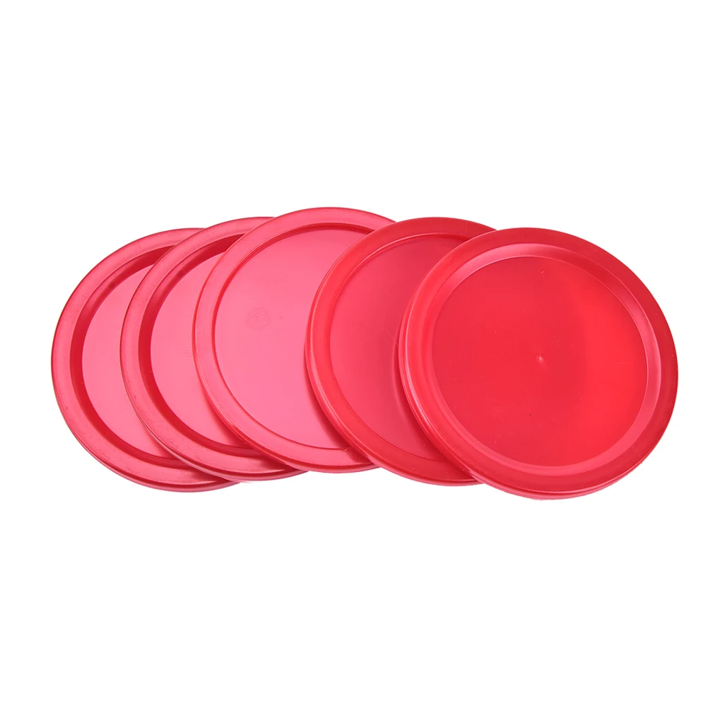 5 Pcs Kinderen Indoor Tafel Spel Speelgoed Rode Plastic Mini Air Hockey Tafel Puck for Air Hockey Accessories