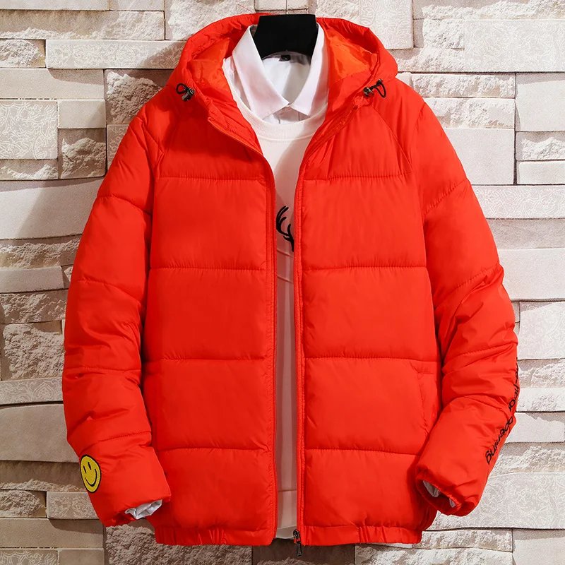 Зимняя модная однотонная мужская куртка с подкладкой, верхняя одежда, уличная одежда для мужчин, утолщенная мужская одежда размера плюс, 5 цветов