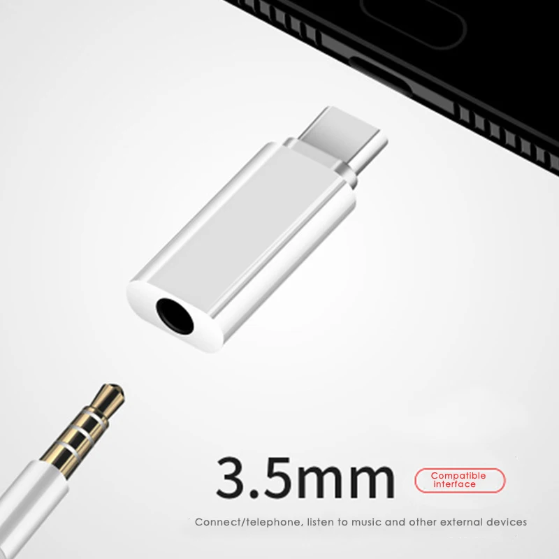 

New Type C to 3.5mm Audio Adapter for DJI Osmo Pocket External Microphone DOM668