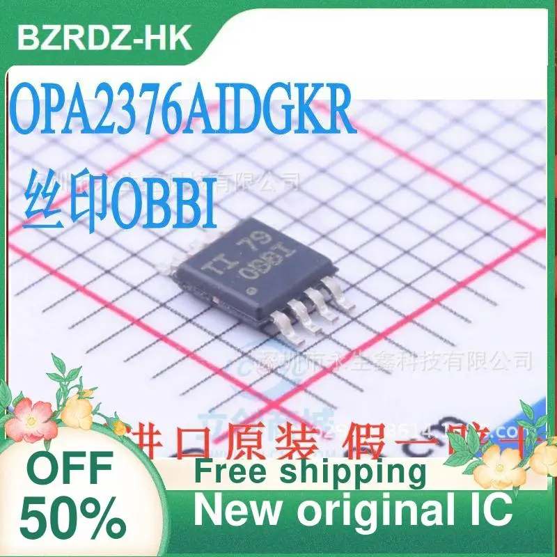 

10PCS OPA2376 OPA2376AIDGKR OBBI MSOP-8 0BBI New original IC