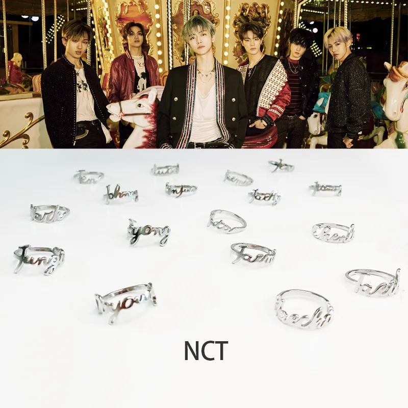 Кольцо KPOP NCT 127 MARK Taeyong Ten LUCAS Taeil простое кольцо минималистское подарок громкость