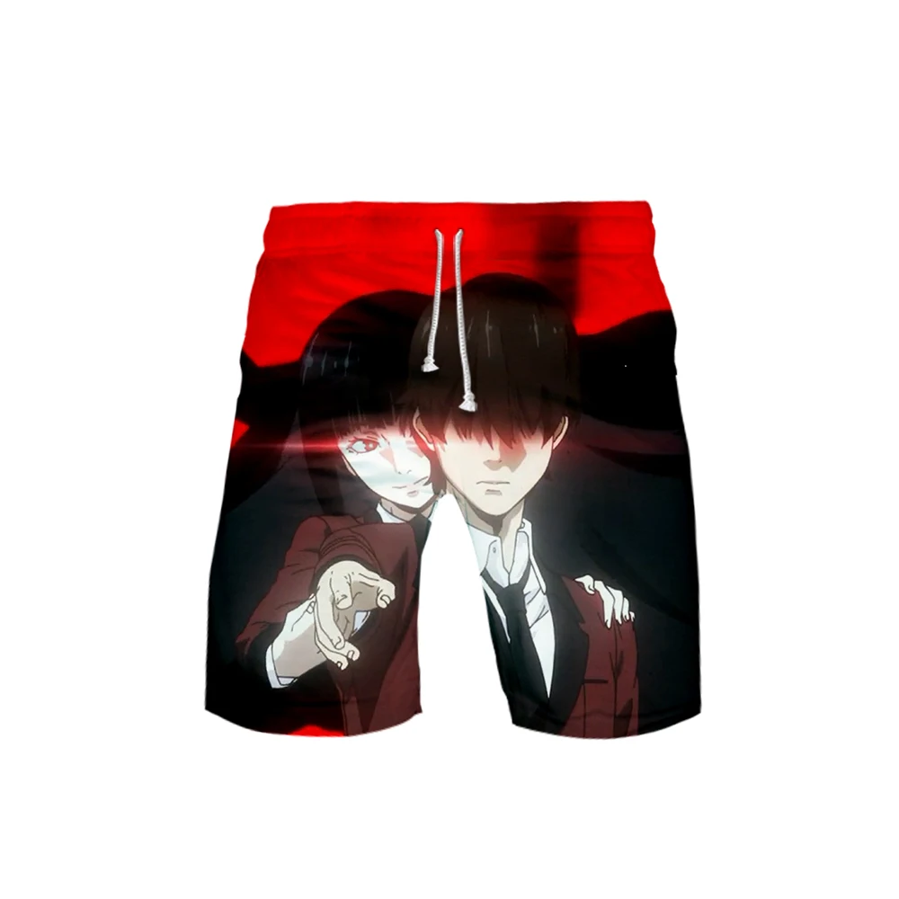 Kakegurui-компульсивный игрок уличная одежда Детские повседневные летние пляжные шорты для мужчин/женщин хип-хоп мода для молодых людей