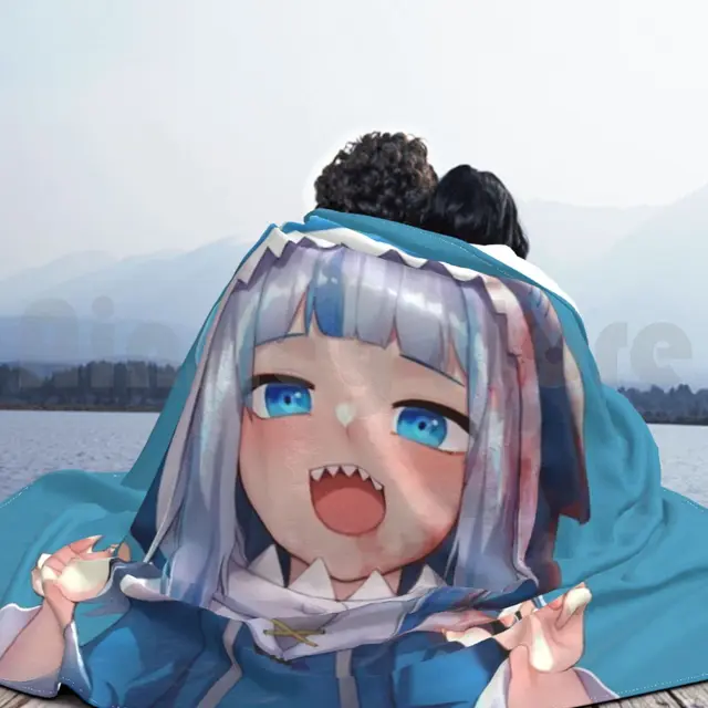 Phone Wallpaper Hololive Shark Gawr Gura Shark Blanket Fashion