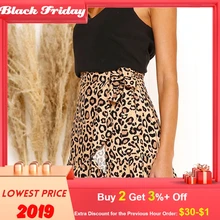 Юбки женские Женские повседневные Ретро Высокая талия вечерняя короткая юбка с принтом