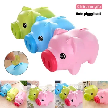 

Plastic Piggy Bank Coin Saving Pot Cash Collectible Saving Box Pig Toys Hot Sales