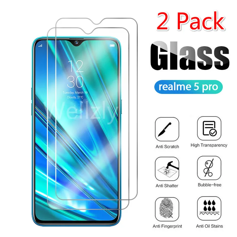 Защитное стекло для Realme 5 Pro 2 шт. | Мобильные телефоны и аксессуары