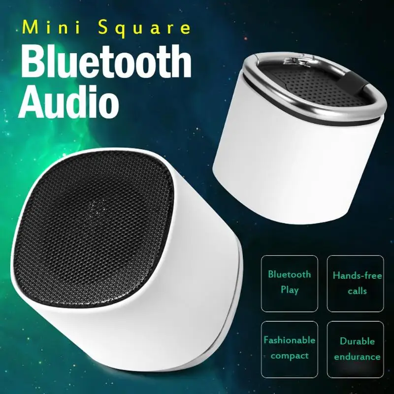 AK001 Мини Bluetooth 5,0 резонирующая коробка динамика портативный музыкальный громкий динамик 1 Вт открытый езда и скалолазание горы с веревкой