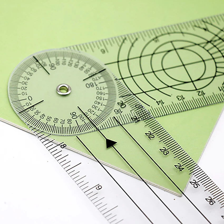 Goniometer 360 Degree Spinal Angle Protractor Physical Therapy Ruler for Orthopaedics