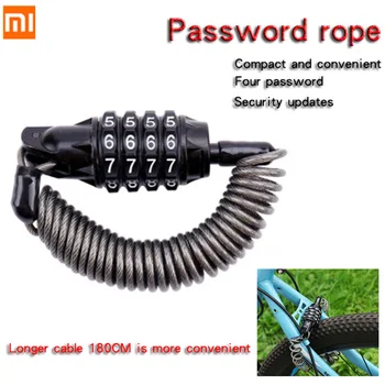 

Xiaomi Bicycle Anti-theft Lock Mini Password Lock Portable Security Helmet Lock Outdoor Road Mountain Bike Disc Brake Cable Lock