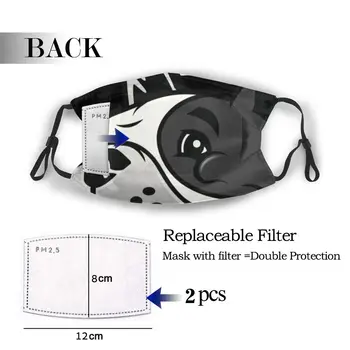 

protective mask with filter Boston Terrier anti dust PM2.5 reuse adult teen child girl
