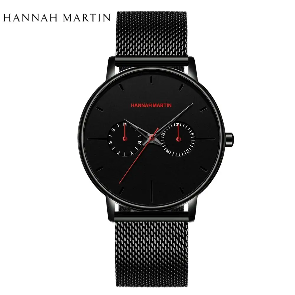 New Simple Classic Multi-function Business Casual Owl Waterproof Wristwatch Male Quartz Top Brand Luxury Watches For Men - Цвет: HM-150WH2