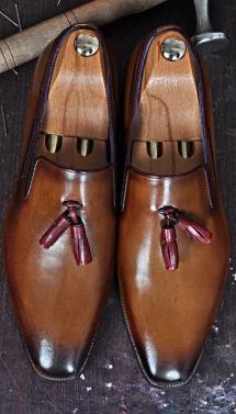 

Men PU Leather Fashion Shoes Low Heel Fringe Shoes Dress Shoes Brogue Shoes Spring Ankle Boots Vintage Classic Male Casual YK036