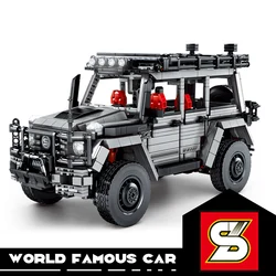 SY BLOCK – voiture de sport en briques, modèle de bricolage, jouets pour garçons, voitures de course, cadeau pour enfants, véhicule Benz G Speed racer SUV 