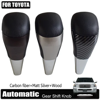 

Gear Shift Knob Lever Shifter Head Fit for Toyota Land Cruiser 200 2016 2017 2018 2019 2020 Carbon fiber Car Styling