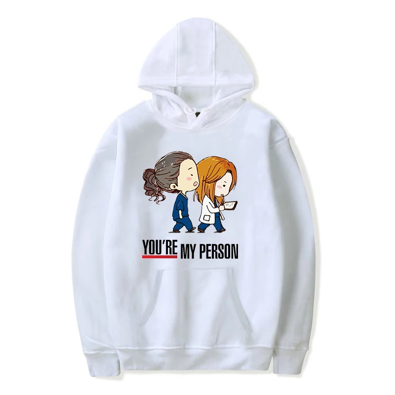 Harajuku Hoodies Sweatshirt You're My Person Sweatshirts for Women Men Greys Anatomy Hip Hop Hoody Pink Streetwear Winter Fleece Harajuku Hoodies Sweatshirt You're My Person Sweatshirts for Women Men Greys Anatomy Hip Hop Hoody Pink Streetwear Winter Fleece