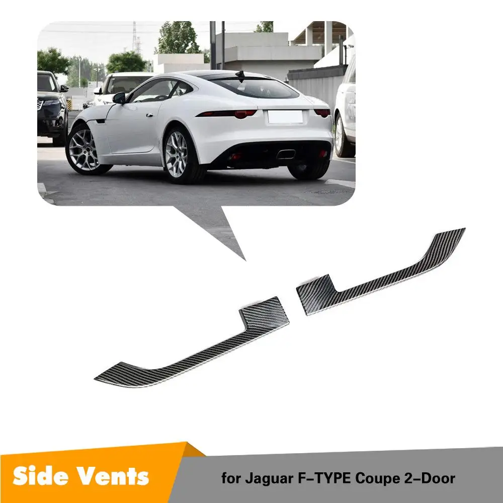 Углеродное волокно автомобиля боковое крыло крышка отделка для Jaguar F-TYPE Автомобиль Стайлинг Аксессуары 2013