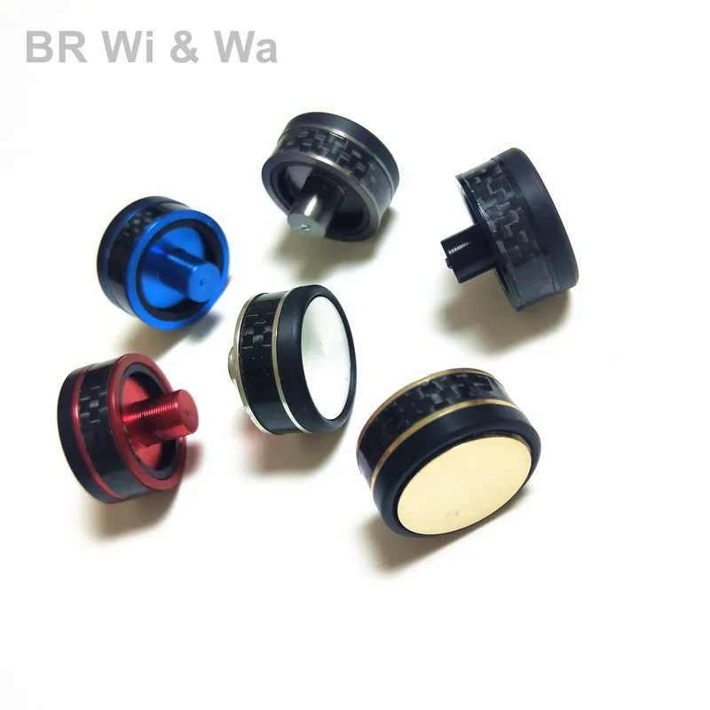 Fishing Rod Decorative End Cap Carbon ring Aluminum But Cap 3pcs