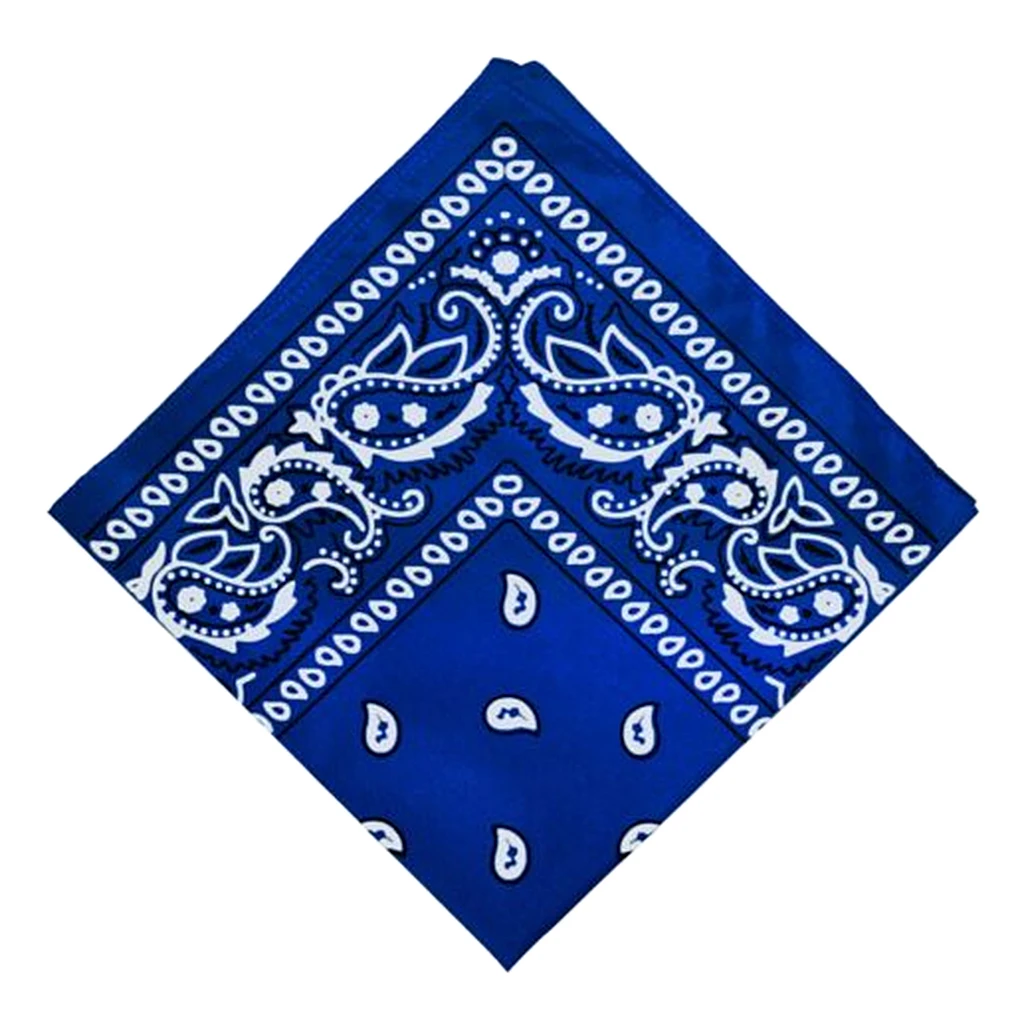 Cotton Paisley Cowboy Bandana Scarf Head Wrap Neck Wristband Handkerchief 5