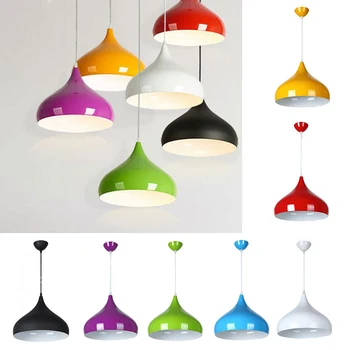 

Modern Ceiling Lamp Restaurant Bar Cafe Multi Colors Bright Pendant Lamp Indoor Decor Light Fixture 24cm Room Lighting