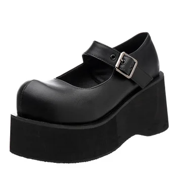 

Cosplay Halloween Big Head Punk Platform Shoes INS Harajuku Retro Platform Shoes Women's Shoes College Style