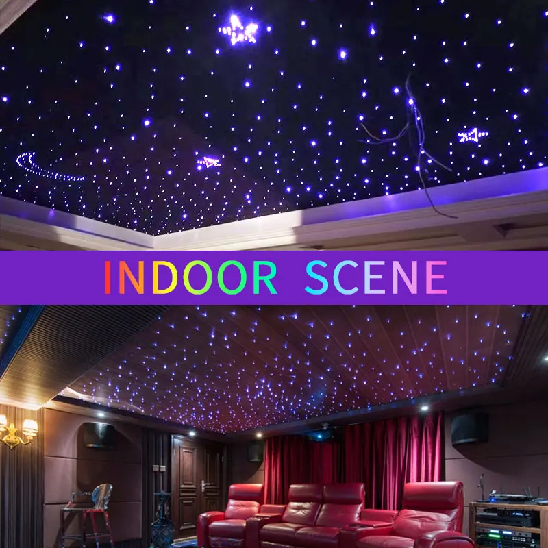 6W Car Starry Sky Light  LED  Auto Interior Decoration Accessories Lamp Car Roof Star Lights  Ceiling Fiber Optic Light