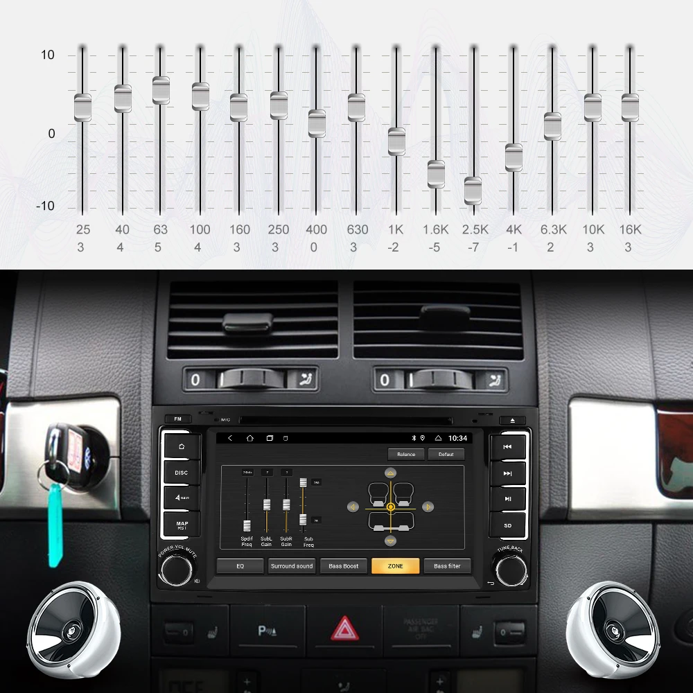 Sale Isudar 2 Din Android 9 Auto Radio For VW/Volkswagen/Touareg Canbus Car Multimedia DVD Player GPS Octa Core ROM 32GB DVR Camera 5