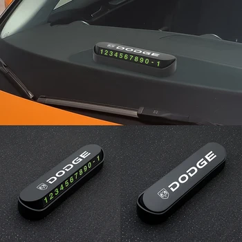 

Luminous Car Temporary Parking Card Sticker Auto Phone Number Card Plate For Dodge journey ram 1500 charger caliber Accessories