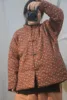 Women Parkas Cotton Linen 2022 Winter Spring Vintage Print Floral Cotton-padded Single Breasted Warm Women Outwear Coat ► Photo 3/6