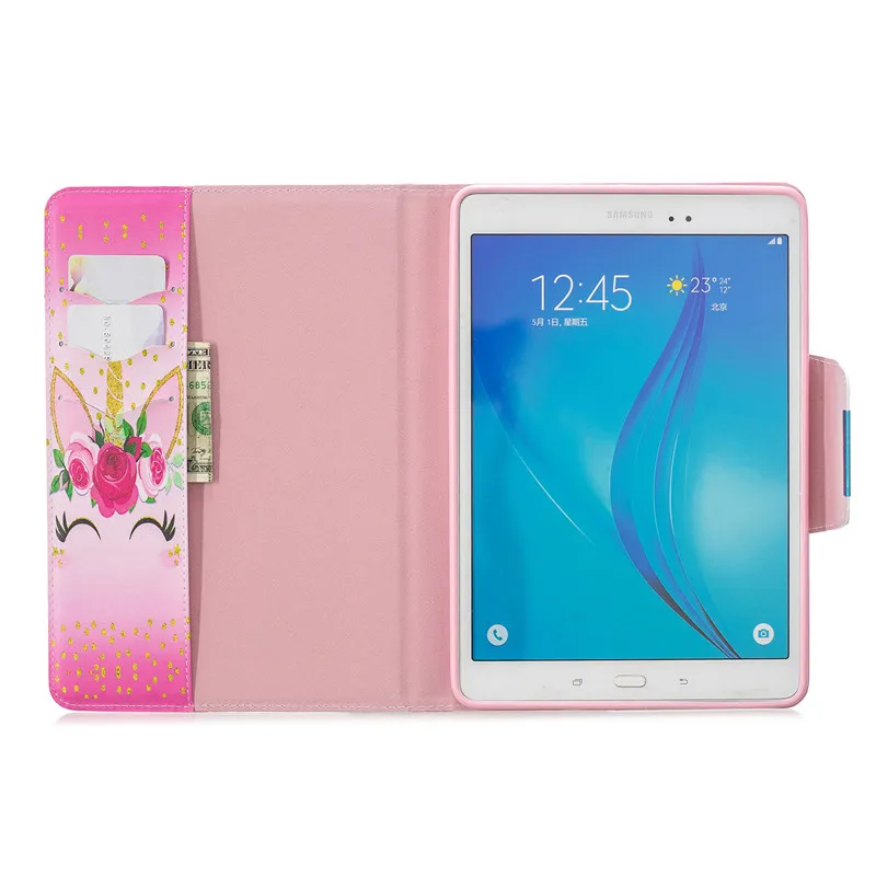 Wekays чехол для samsung Tab A 9,7 T550 кожаный чехол с единорогом для samsung Galaxy Tab A 9," T550 T555 чехол s