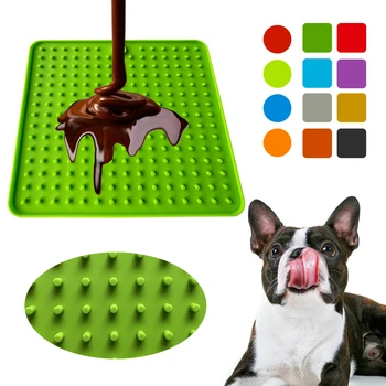 

Silicone Pet Dog Feeding Food Bowl Dog Feeding Lick Pad Dog Slow Feeder Treat Dispensing Mat For Dogs Cats Slow Food Bowls