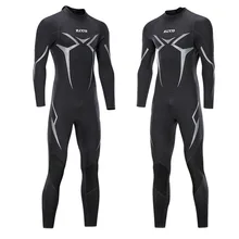 New diving suit one-piece male 3mm warmth and super elastic wear-resistant cold-proof wetsuit winter swimsuit SCR