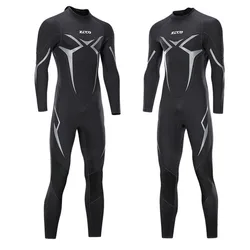 New diving suit one-piece male 3mm warmth and super elastic wear-resistant cold-proof wetsuit winter swimsuit SCR