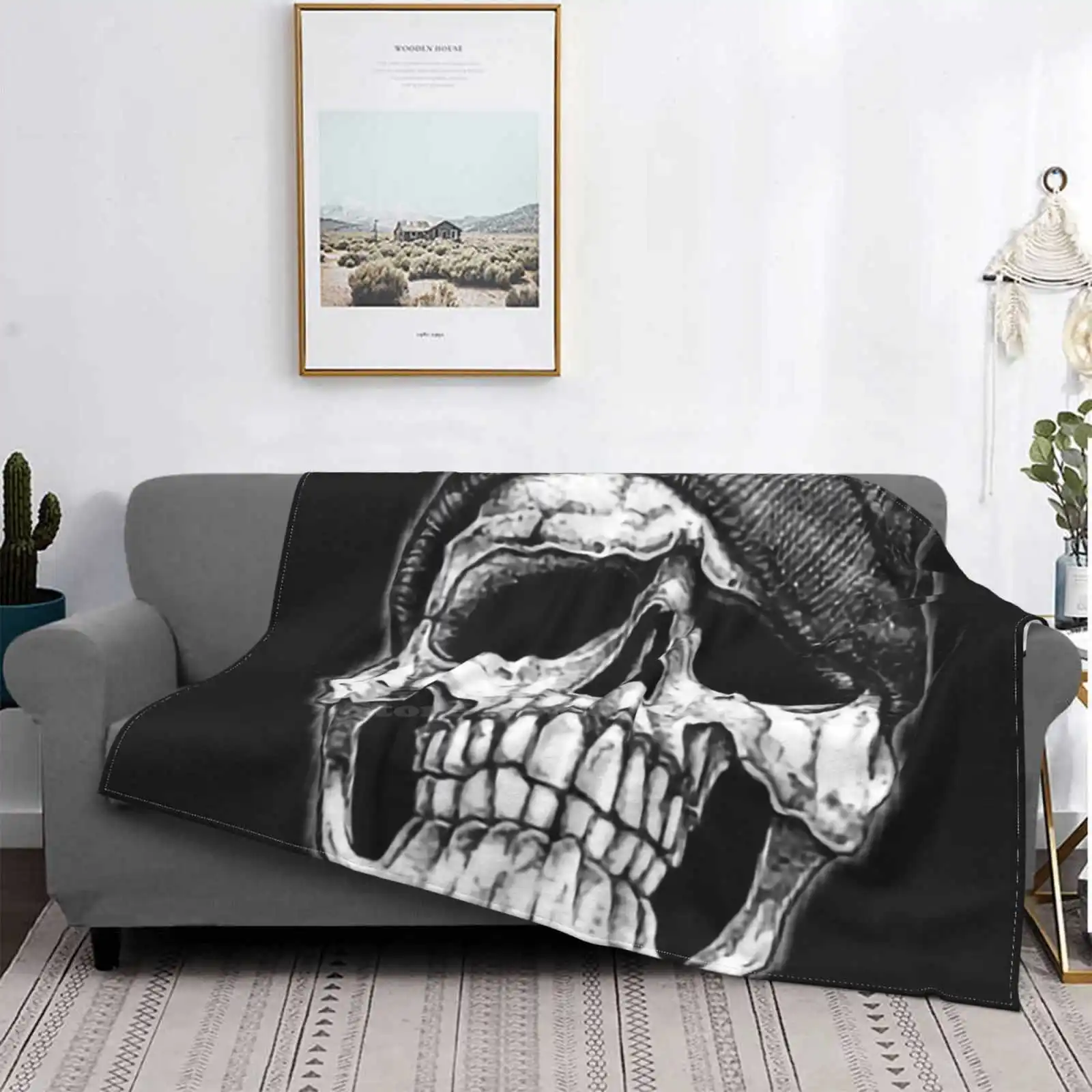 S низкая цена новый принт Новинка модное мягкое теплое одеяло логотип черный и