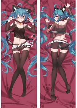 

Hatsune Miku anime Characters pillow cover case Double-side Printed Hatsune Miku Sexy Girls Bedding Body pillowcase Gifts